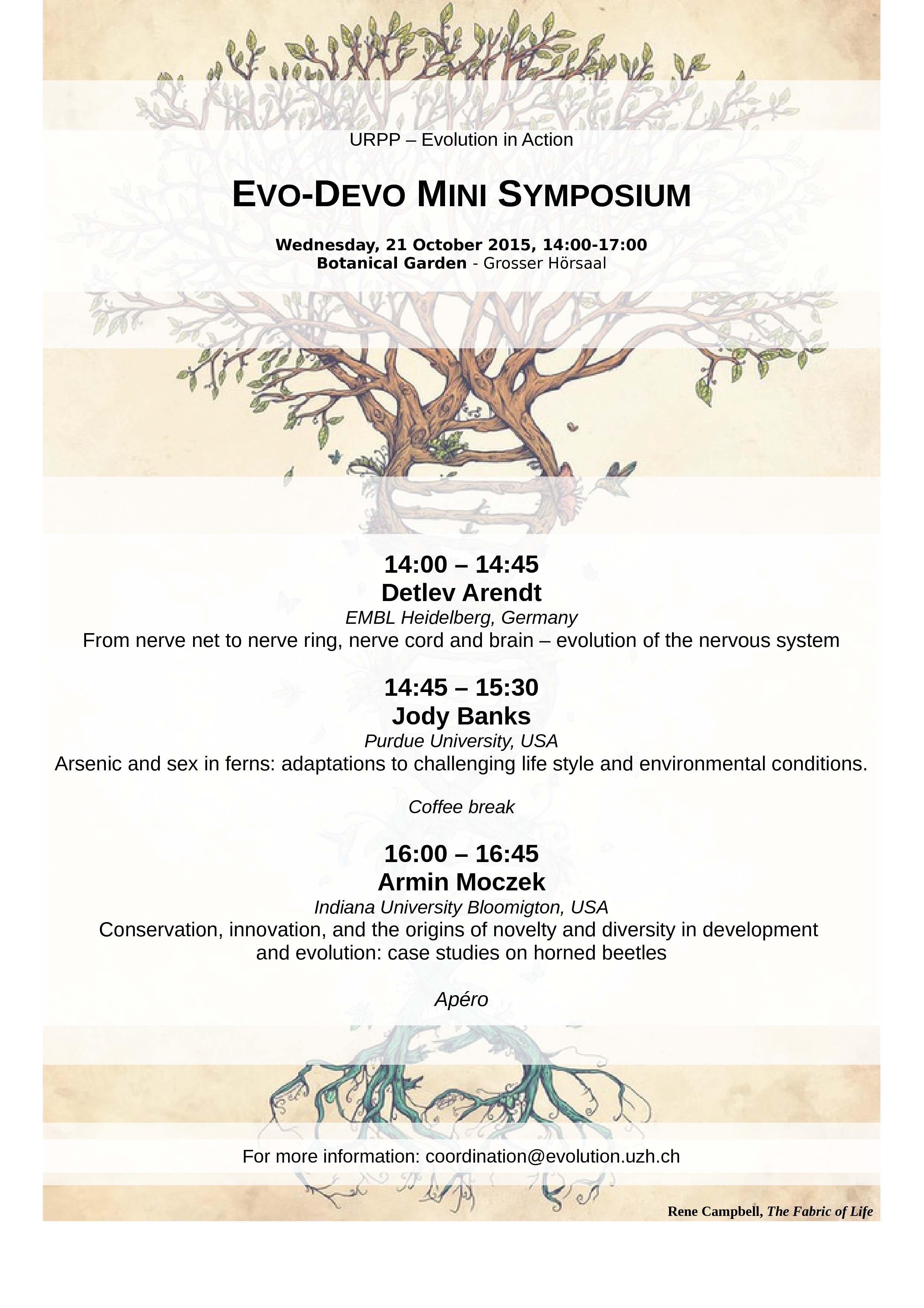 Poster Evo-Devo Mini-Symposium